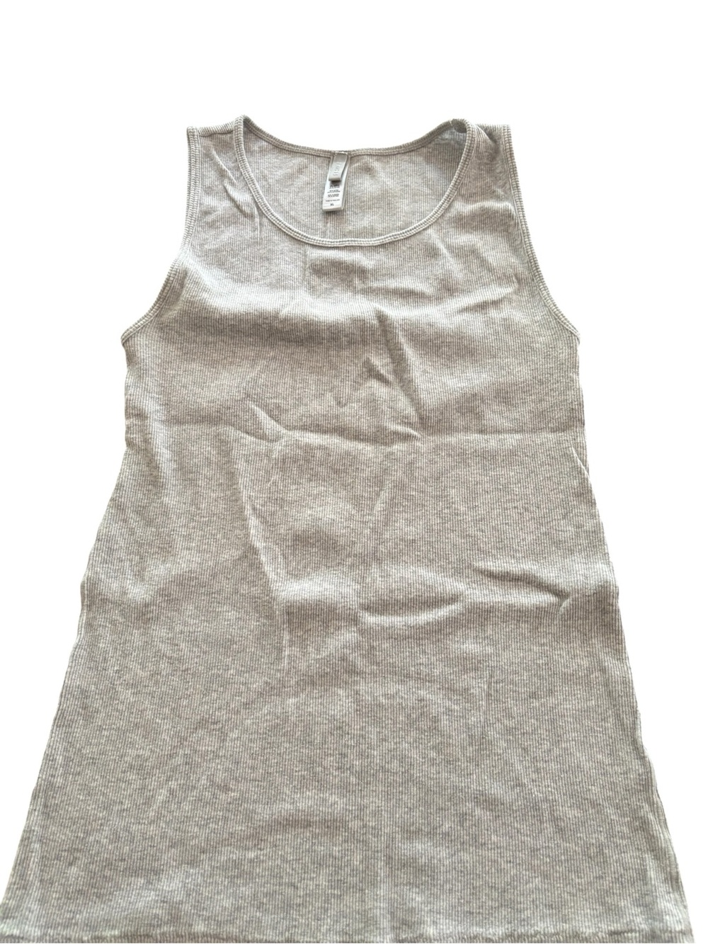 Skims cotton rib grey tank size XL